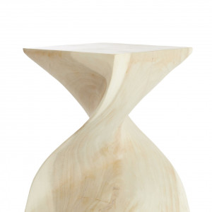 Muhan Wood Light Natural Side Table