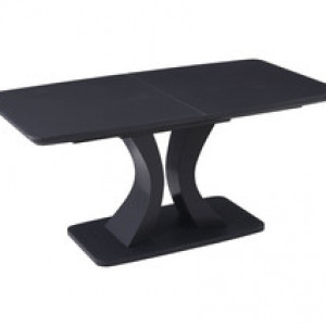 Daiva Extending Table Rectangle 1200/1600 - Charcoal