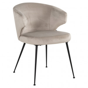 Xandra Khaki Velvet Dining Chair