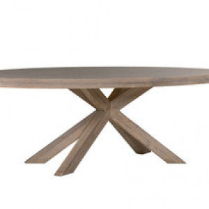 Falun Dining Table Oval 2350 - Smoked Oak