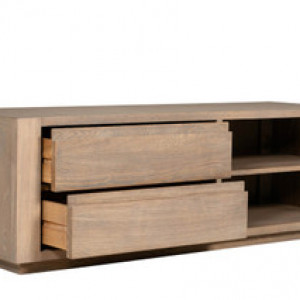 Falun TV Unit - Smoked Oak