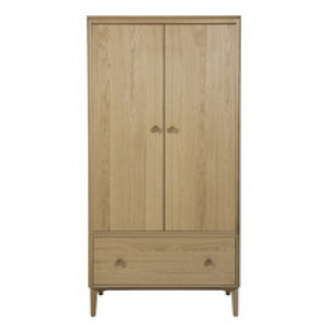 Hadley Wardrobe - 2 Door - Oak Natural