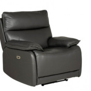 Lugo 1 Seater Electric Recliner - Dark Grey