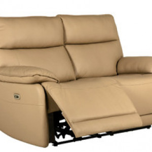 Lugo 2 Seater Electric Recliner - Latte