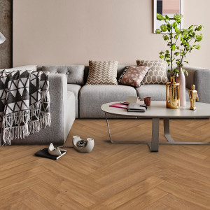 Manor Herringbone Oak Dark Natural