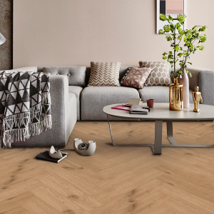 Manor Herringbone  Oak Light Brown