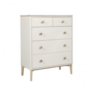 Marlow Medium Chest 5 Drawers - Cashmere Oak