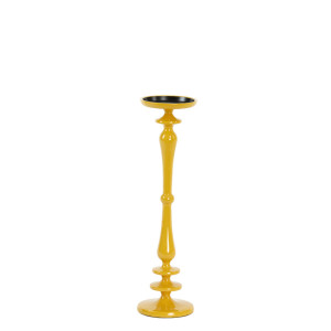 YAHVI Shiny Ocher Yellow Candle Holder Small