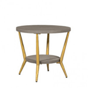 Tabitha Lamp Table Round - Grey