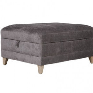 Tate Storage Ottoman - Dark Grey