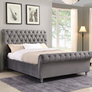 4'6 Kilkenny Grey Bed