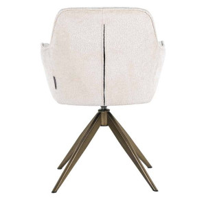 Aline Antraciet Swivel Dining Chair