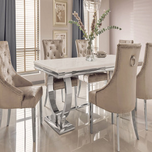 Arianna Dining Table (Cream): 1800mm