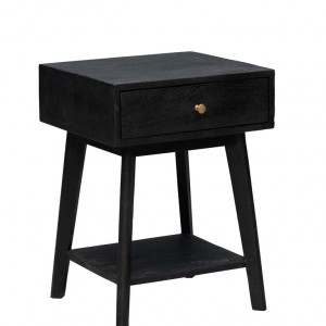 Bedside Table Black Onyx