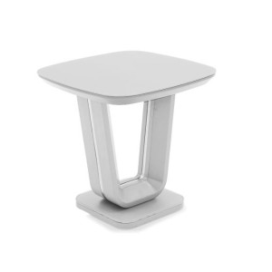 Lazzaro White Side Table