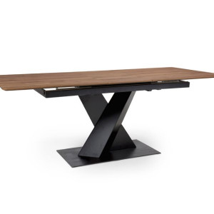 Bronx Light Walnut Extending Dining Table