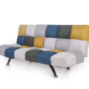 Boston Mustard Patchwork Sofa Bed