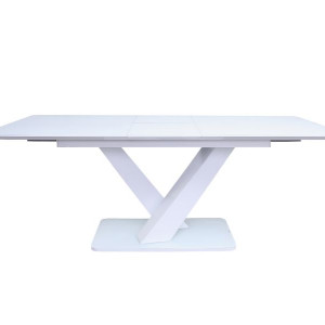 Rafael White 120-160cm Extending Dining Table