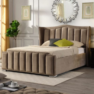 4'6 Clare Mink Ottoman Bed