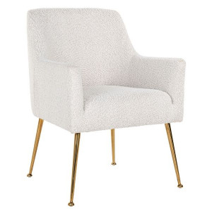 Amadeus White Boucle Dining Chair