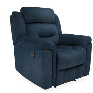 Dudley Blue 1 Seater Recliner