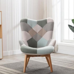 Willow Blue Patchwork Armchair