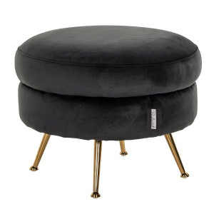 Amelia Black Footstool