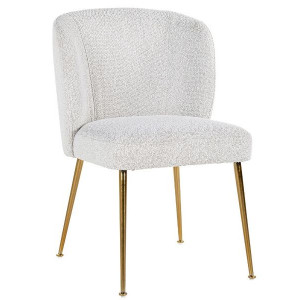 Cannon White Boucle Dining Chair