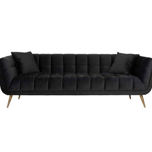 Huxley Black 3 Seater Sofa