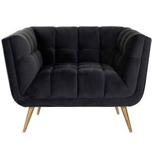 Huxley Black 1 Seater Sofa