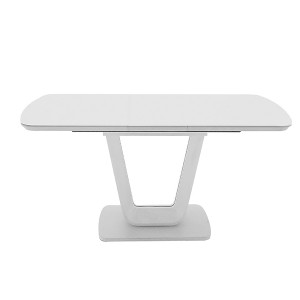 Lazzaro White 160-220cm Extending Dining Table