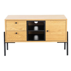 Madrid Oak 80cm TV Unit with doors