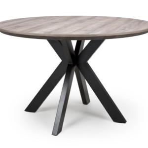 Manhattan Grey 120cm Round Dining Table