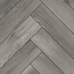 Palladium Grey Oak Herringbone Laminate Flooring