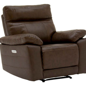 Positano Brown 1 Seater Electric Recliner