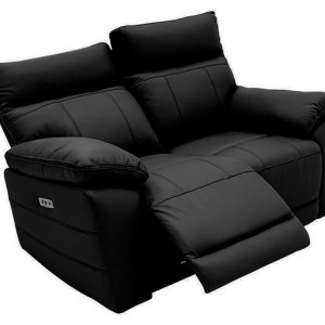 Positano Black 2 Seater Electric Recliner