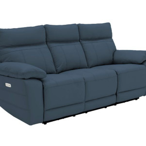 Positano Indigo 3 Seater Electric Recliner