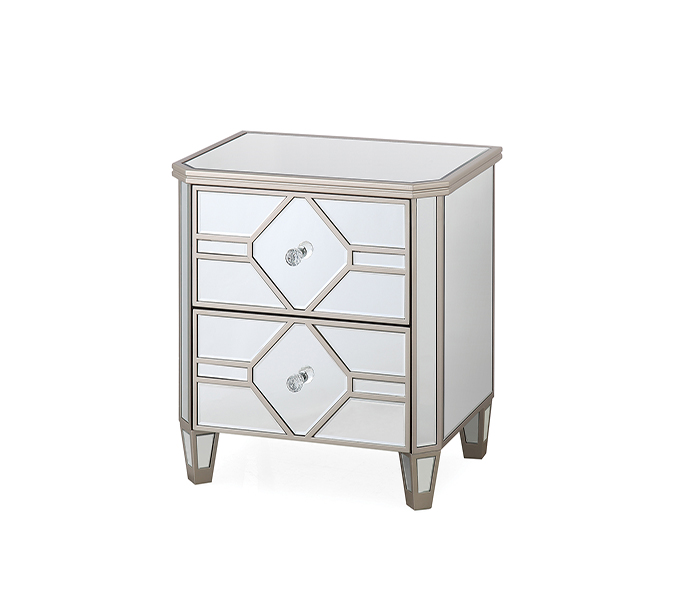 Mirrored 2024 bedside locker