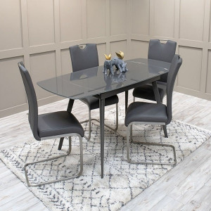 Sabina 1200/1800 Grey Extending Dining table