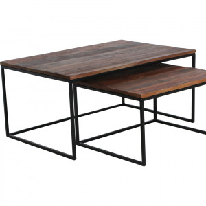 RAW Set of 2 Factory Rectangular Coffee Table 