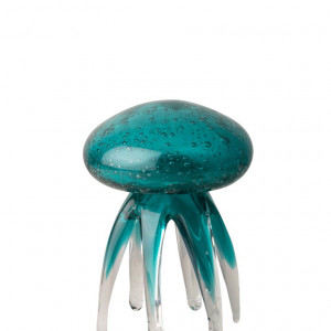 Glass turquoise jellyfish