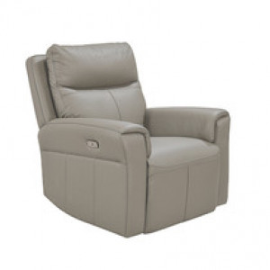 Russo 1 Seater Electric Recliner - Stone Leather