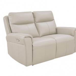 Russo 2 Seater Electric Recliner- Stone Leather