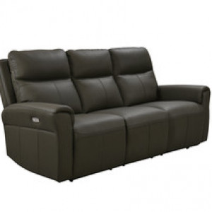 Russo 3 Seater Electric Recliner - Ash Leather