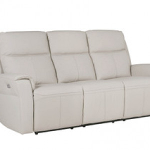 Russo 3 Seater Electric Recliner- Stone Leather